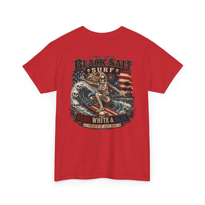 Dead, White & Blue Surf T-Shirt – Black Salt Surf