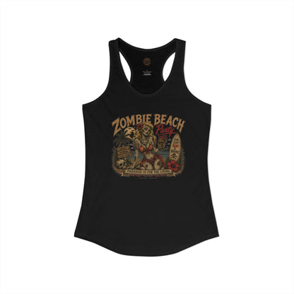 Zombie Beach Party Racerback Tank