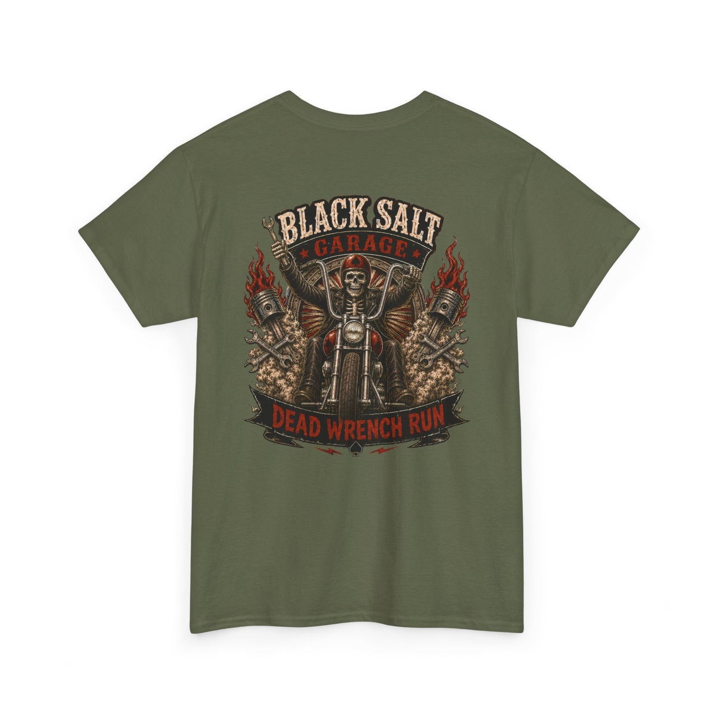 Dead Wrench Run Black Salt Garage Shirt