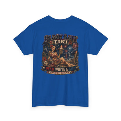 Dead, White & Blue Tiki T-Shirt – Black Salt Tiki