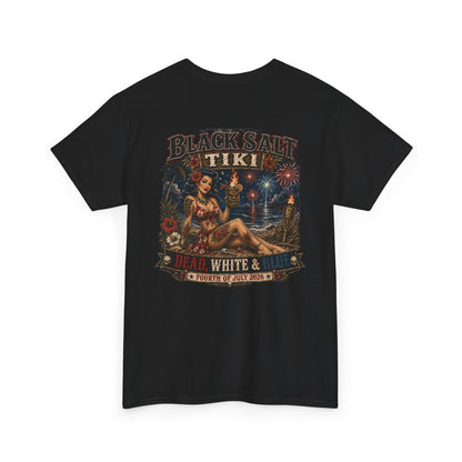 Dead, White & Blue Tiki T-Shirt – Black Salt Tiki