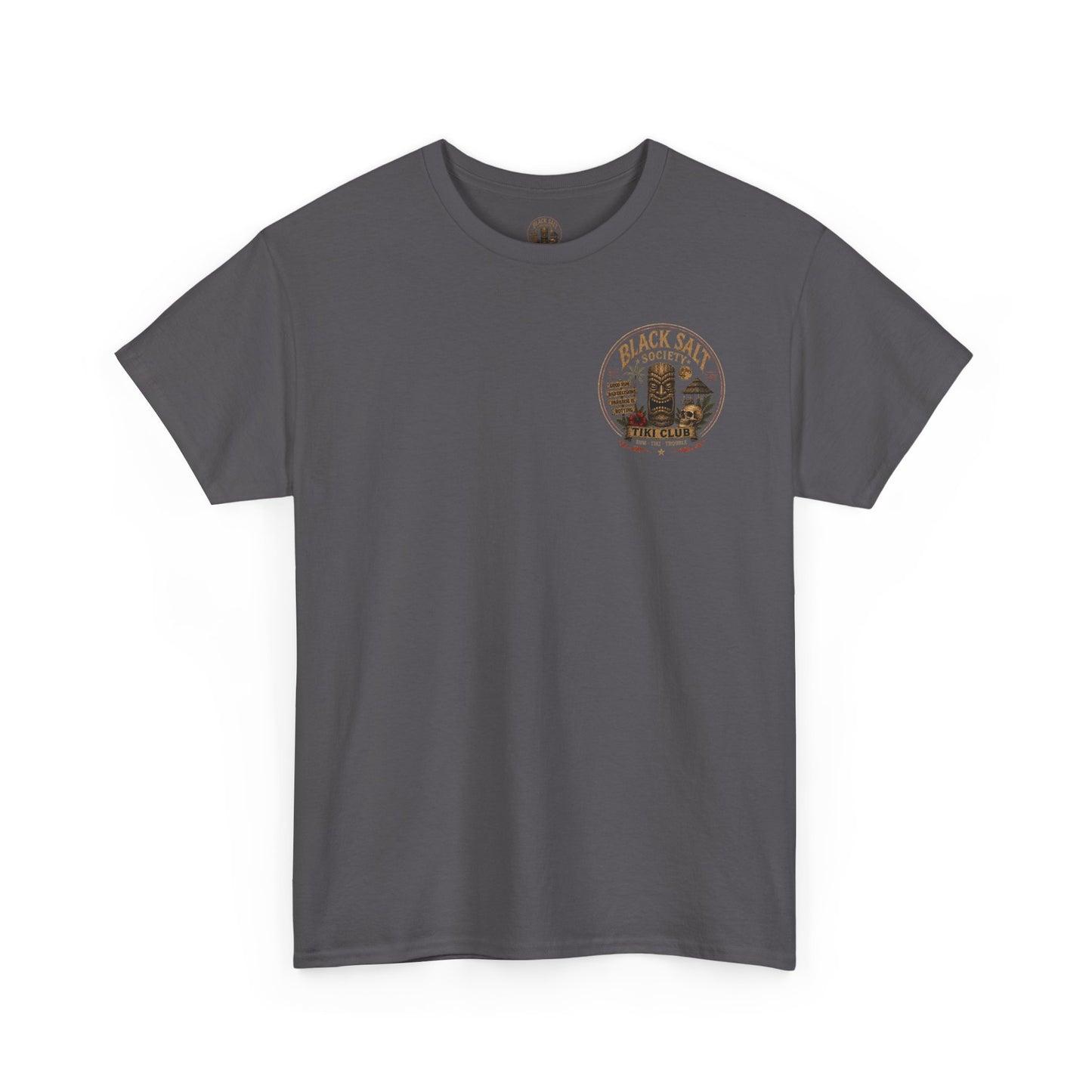 Zombie Beach Party Tee – Black Salt Tiki
