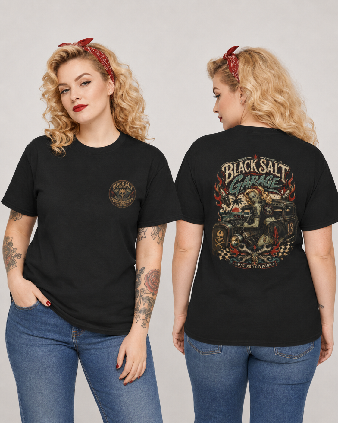Black Salt Garage Rat Rod Division Tee