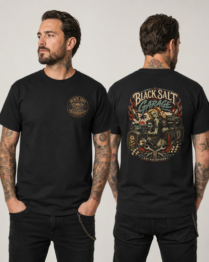 Black Salt Garage Rat Rod Division Tee