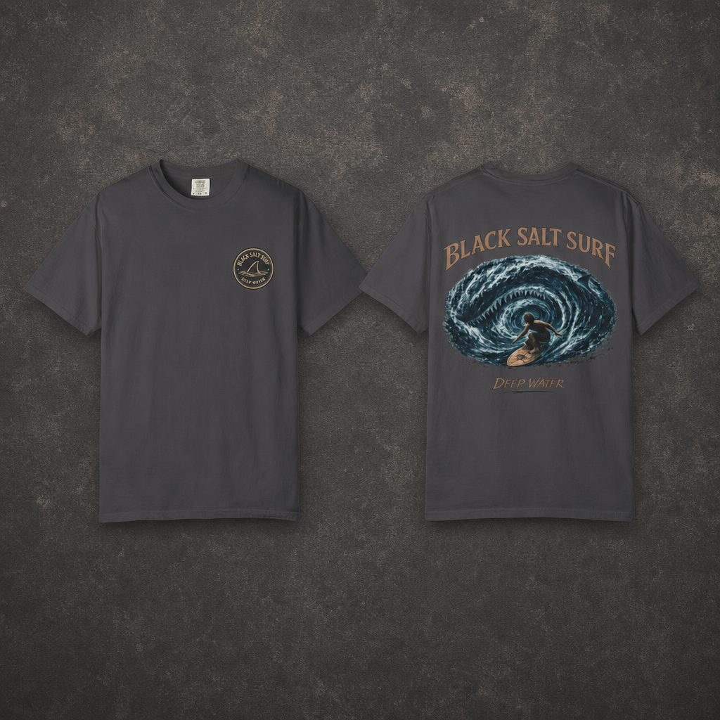 Deep Water Tee — Black Salt Surf