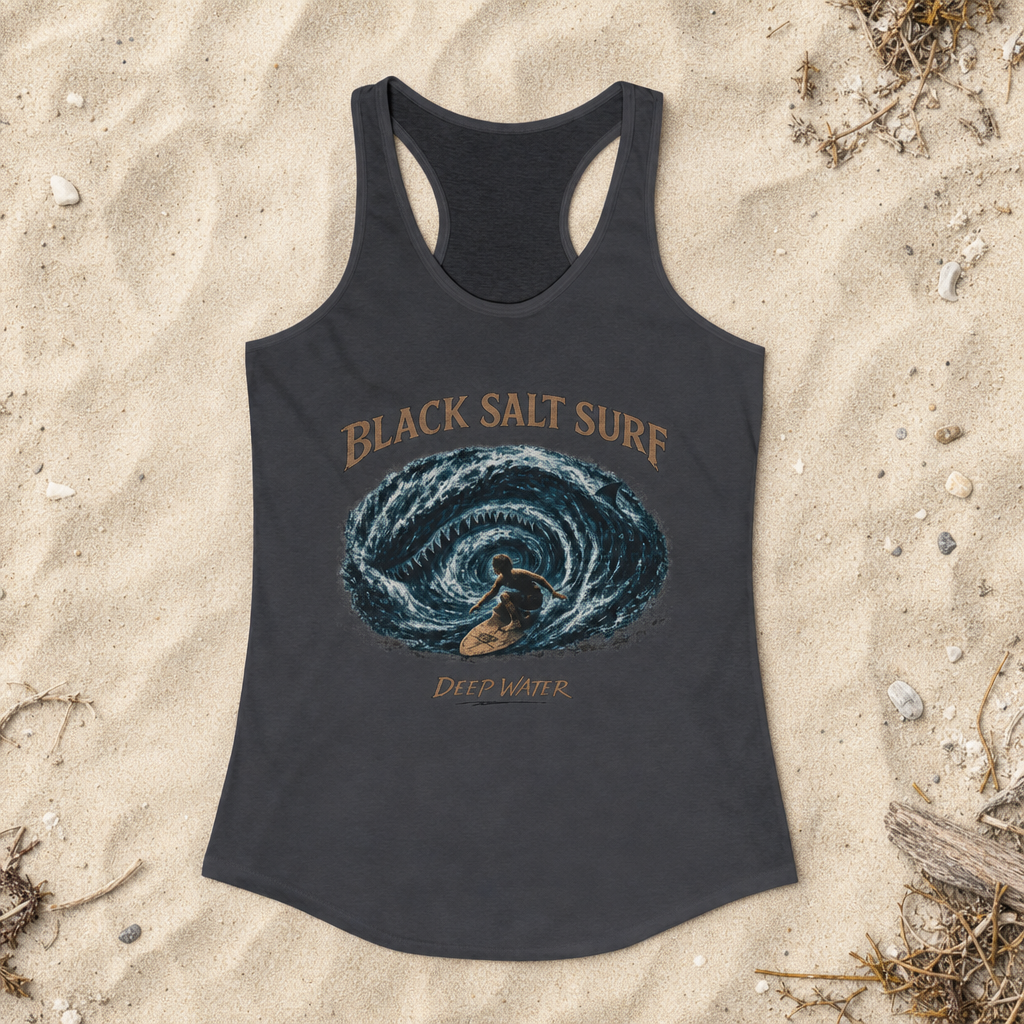 Deep Water Racerback Tank — Black Salt Surf