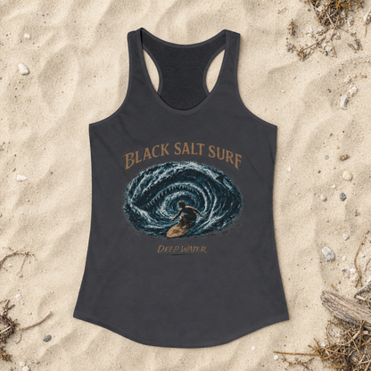 Deep Water Racerback Tank — Black Salt Surf