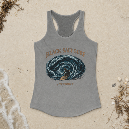 Deep Water Racerback Tank — Black Salt Surf