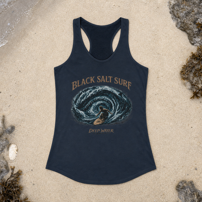 Deep Water Racerback Tank — Black Salt Surf