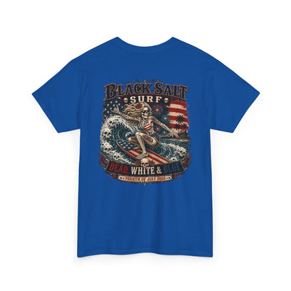 Dead, White & Blue Surf T-Shirt – Black Salt Surf