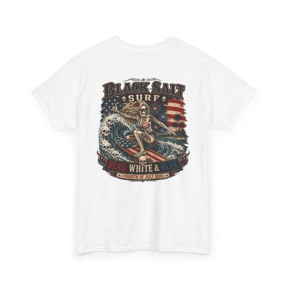 Dead, White & Blue Surf T-Shirt – Black Salt Surf