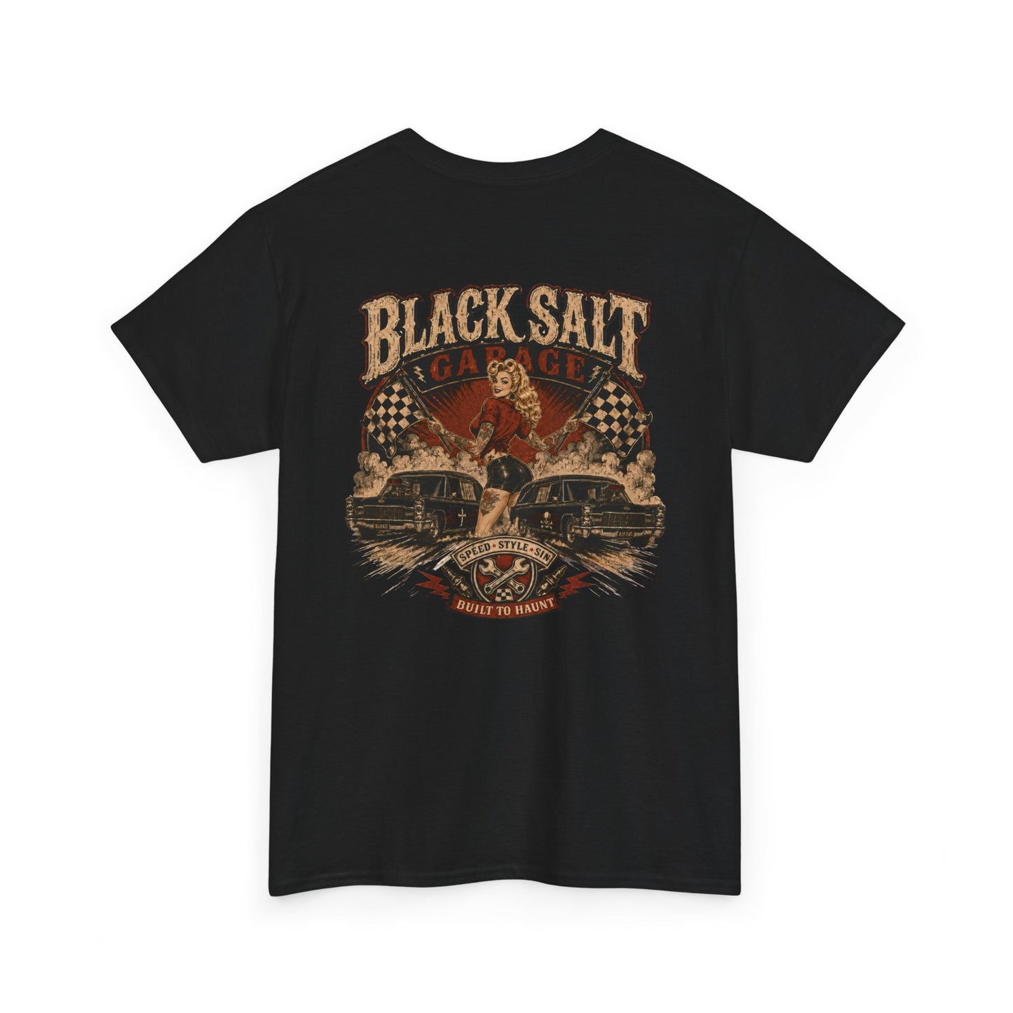 Black Salt Garage Built to Haunt Tee