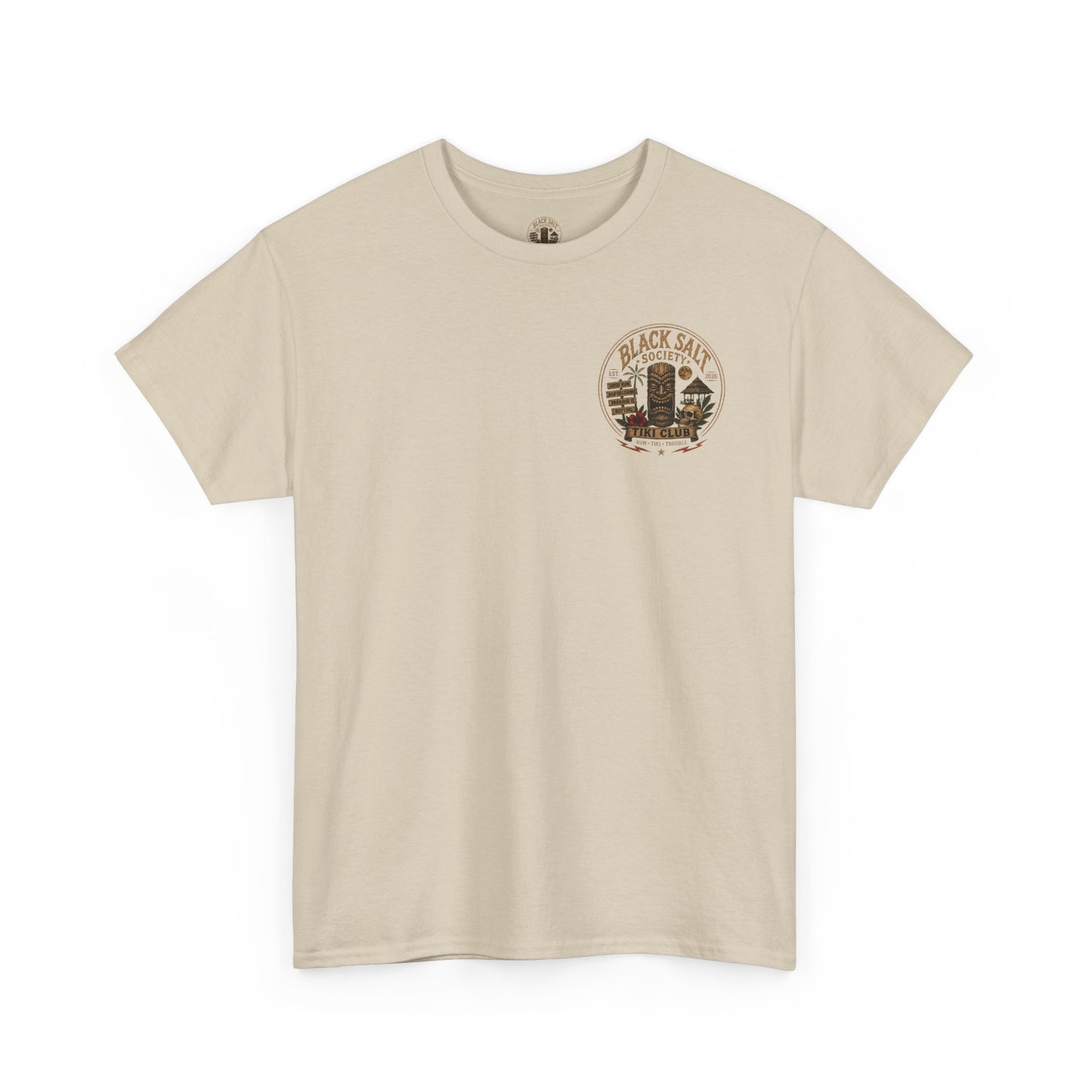 Zombie Beach Party Tee – Black Salt Tiki