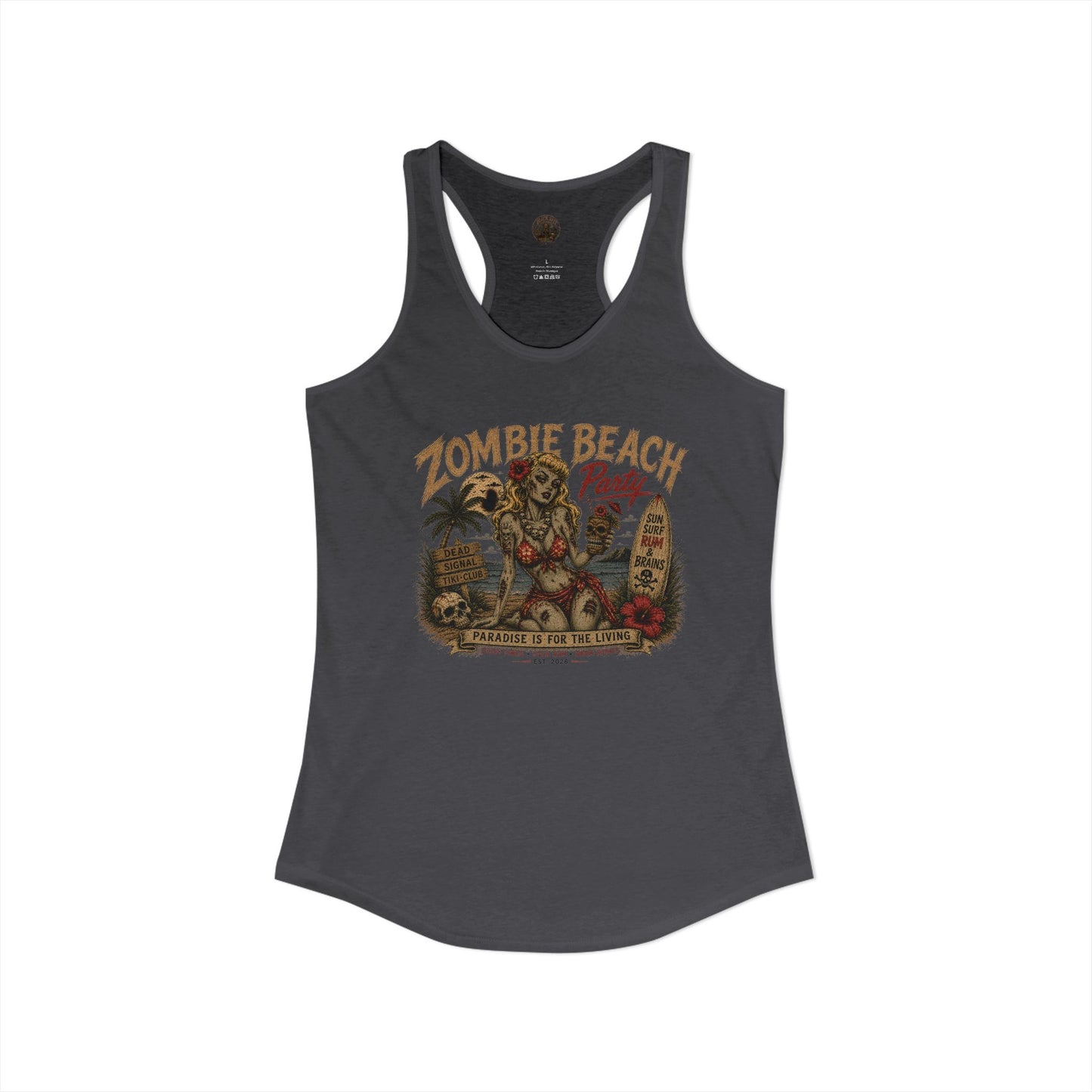 Zombie Beach Party Racerback Tank