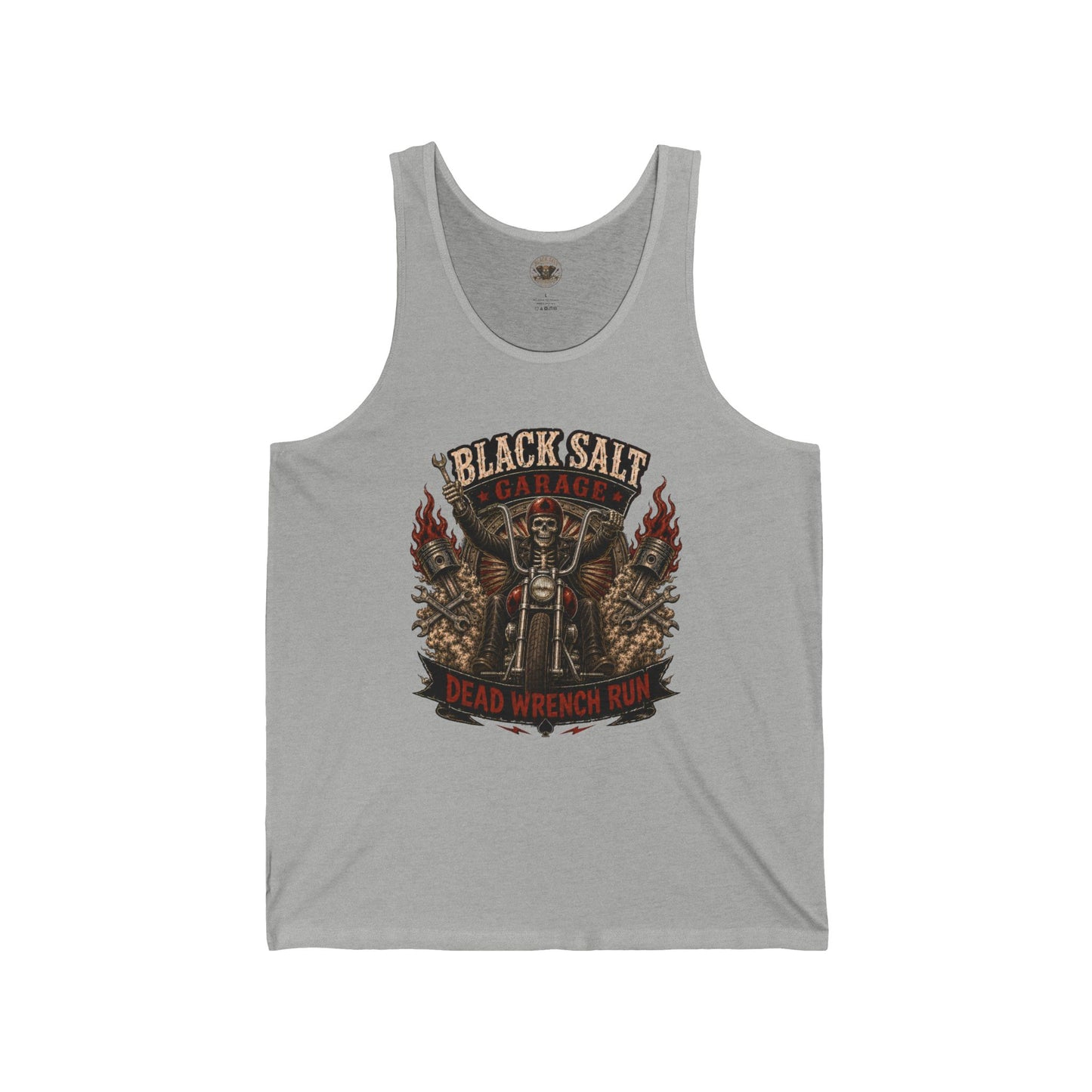 Dead Wrench Run Black Salt Garage Jersey Tank