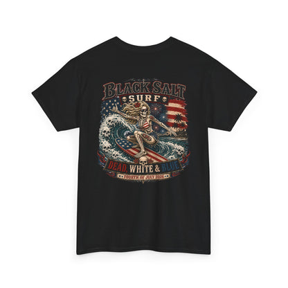 Dead, White & Blue Surf T-Shirt – Black Salt Surf