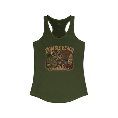 Zombie Beach Party Racerback Tank