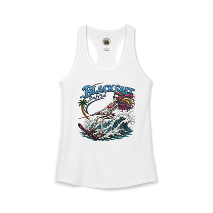 Black Salt Surf Waterski Girl Racerback Tank