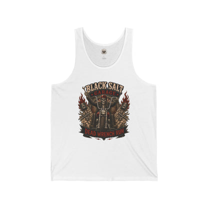 Dead Wrench Run Black Salt Garage Jersey Tank