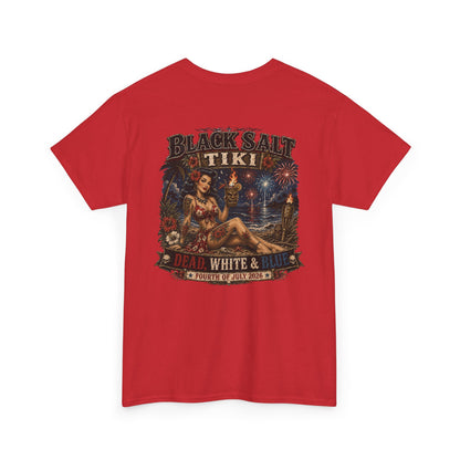 Dead, White & Blue Tiki T-Shirt – Black Salt Tiki