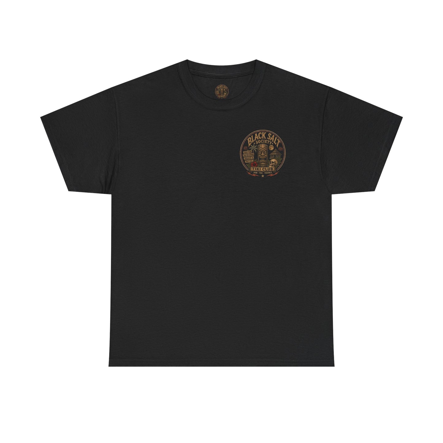 Zombie Beach Party Tee – Black Salt Tiki