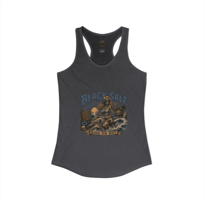 Black Salt Surf Ride or Rot Racerback Tank