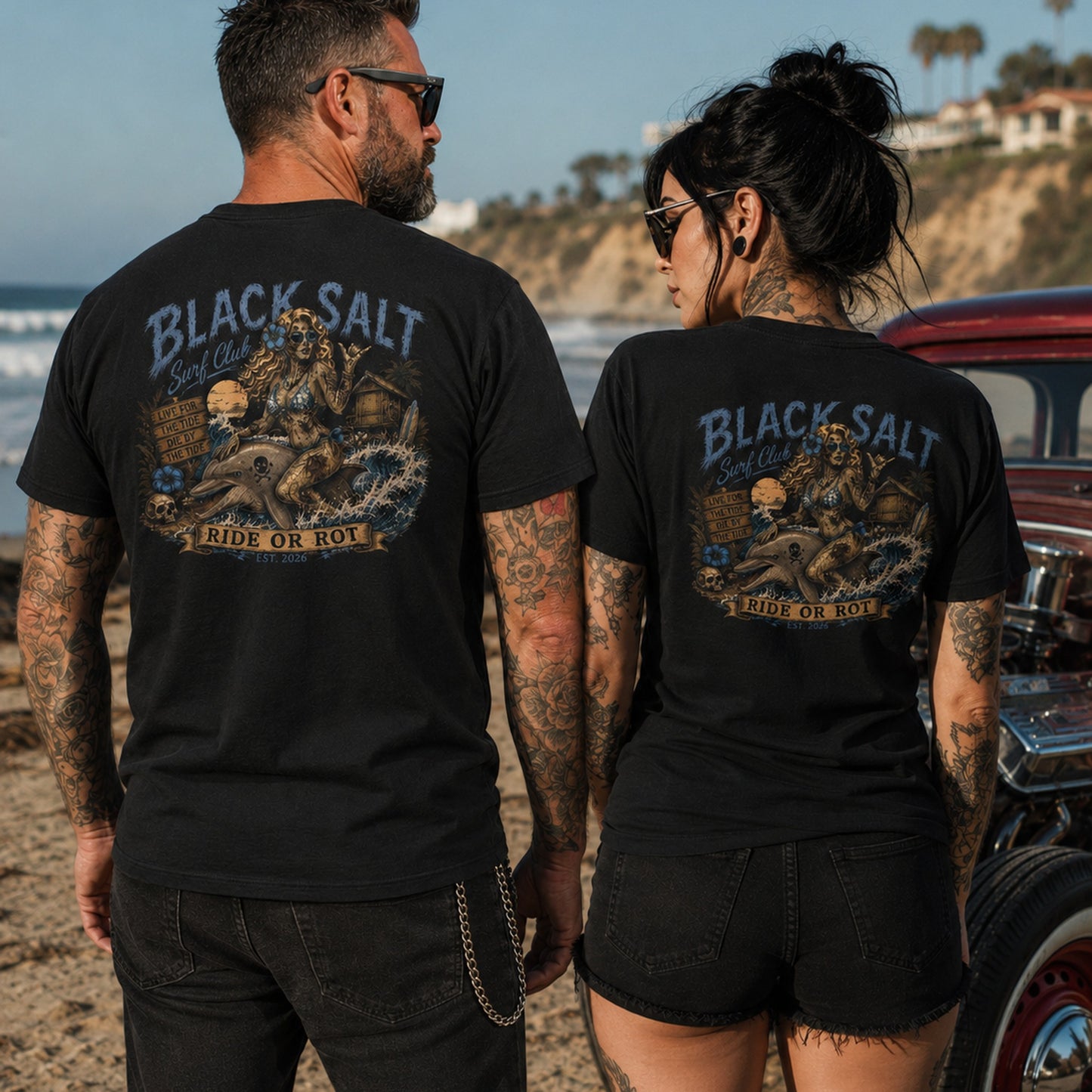 Black Salt Surf Ride or Rot Tee
