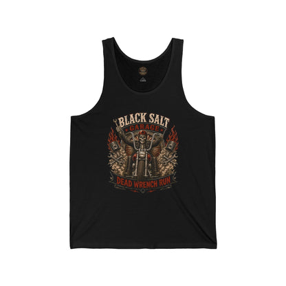 Dead Wrench Run Black Salt Garage Jersey Tank