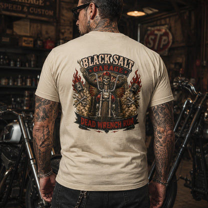 Dead Wrench Run Black Salt Garage Shirt