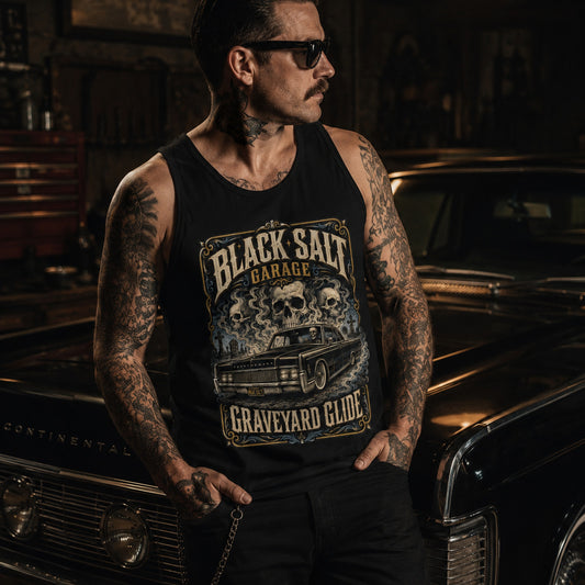 Graveyard Glide Jersey Tank – Black Salt Garage