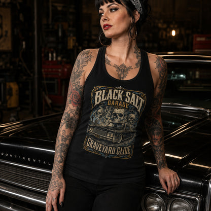 Graveyard Glide Racerback - Black Salt Garage