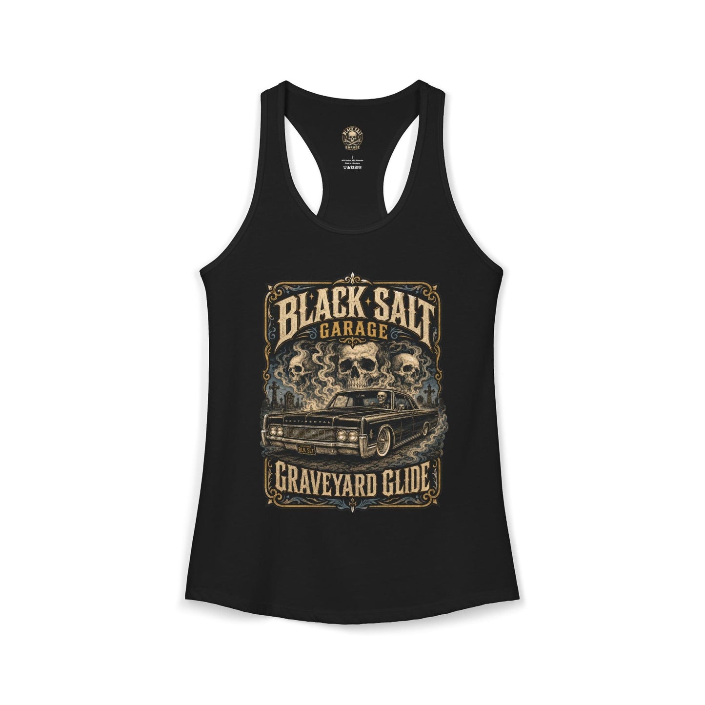 Graveyard Glide Racerback - Black Salt Garage