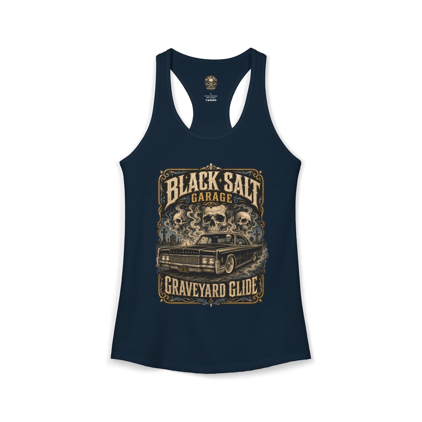 Graveyard Glide Racerback - Black Salt Garage