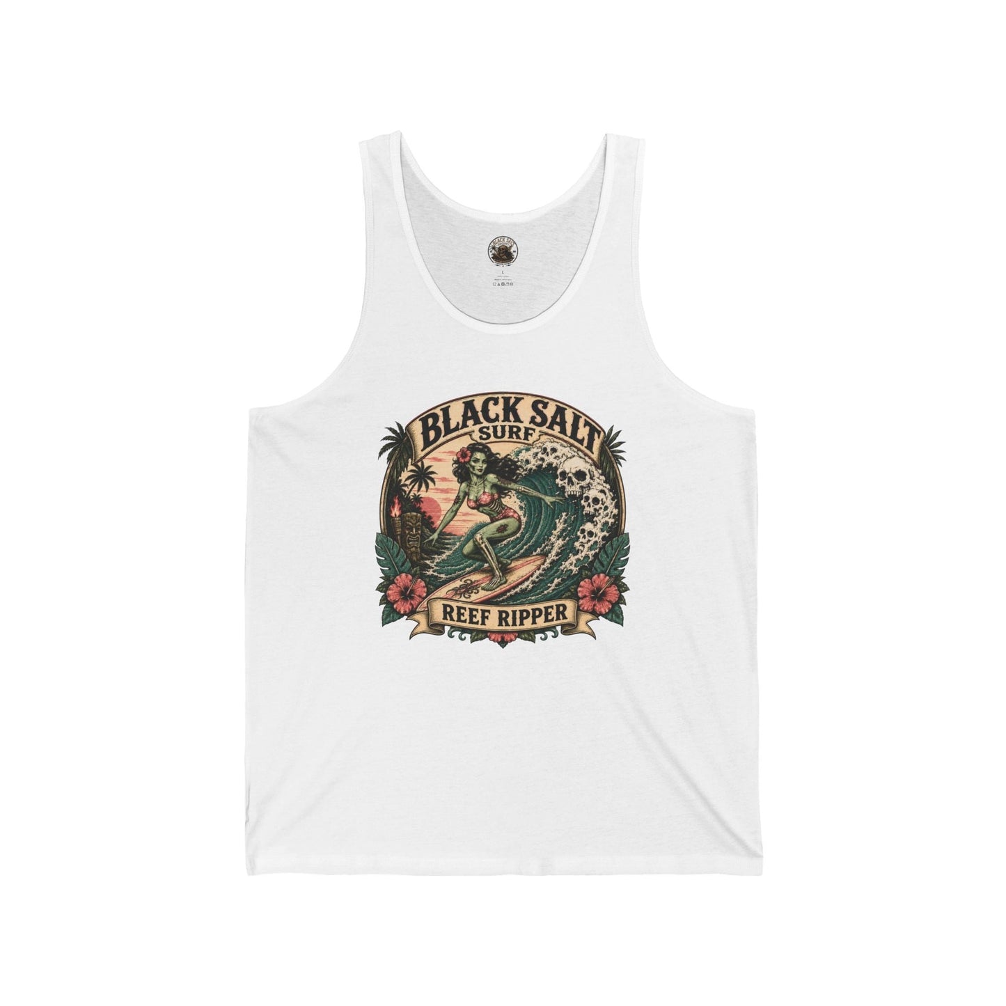 Reef Ripper Jersey Tank – Black Salt Surf Men’s Graphic Tank