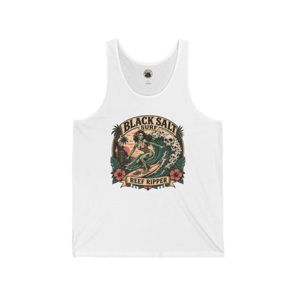 Reef Ripper Jersey Tank – Black Salt Surf Men’s Graphic Tank