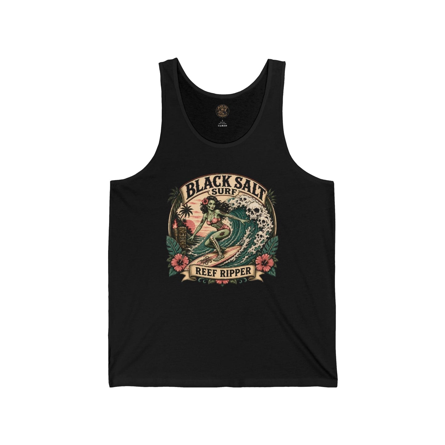 Reef Ripper Jersey Tank – Black Salt Surf Men’s Graphic Tank