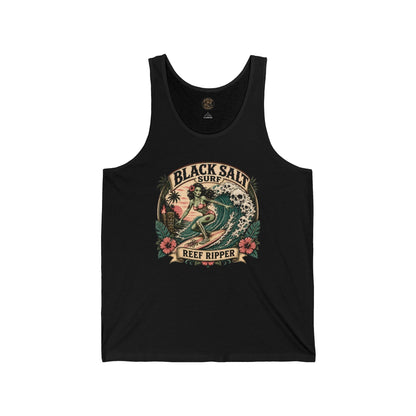 Reef Ripper Jersey Tank – Black Salt Surf Men’s Graphic Tank