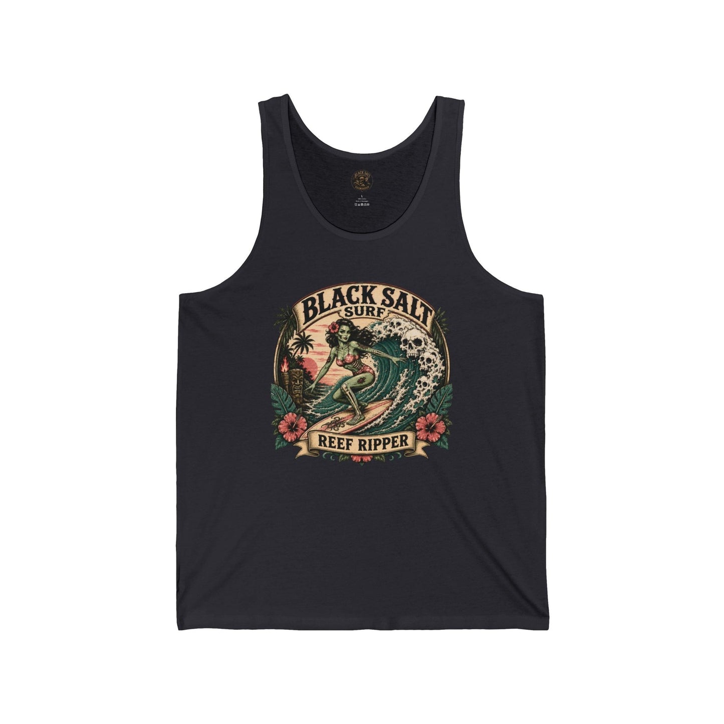 Reef Ripper Jersey Tank – Black Salt Surf Men’s Graphic Tank