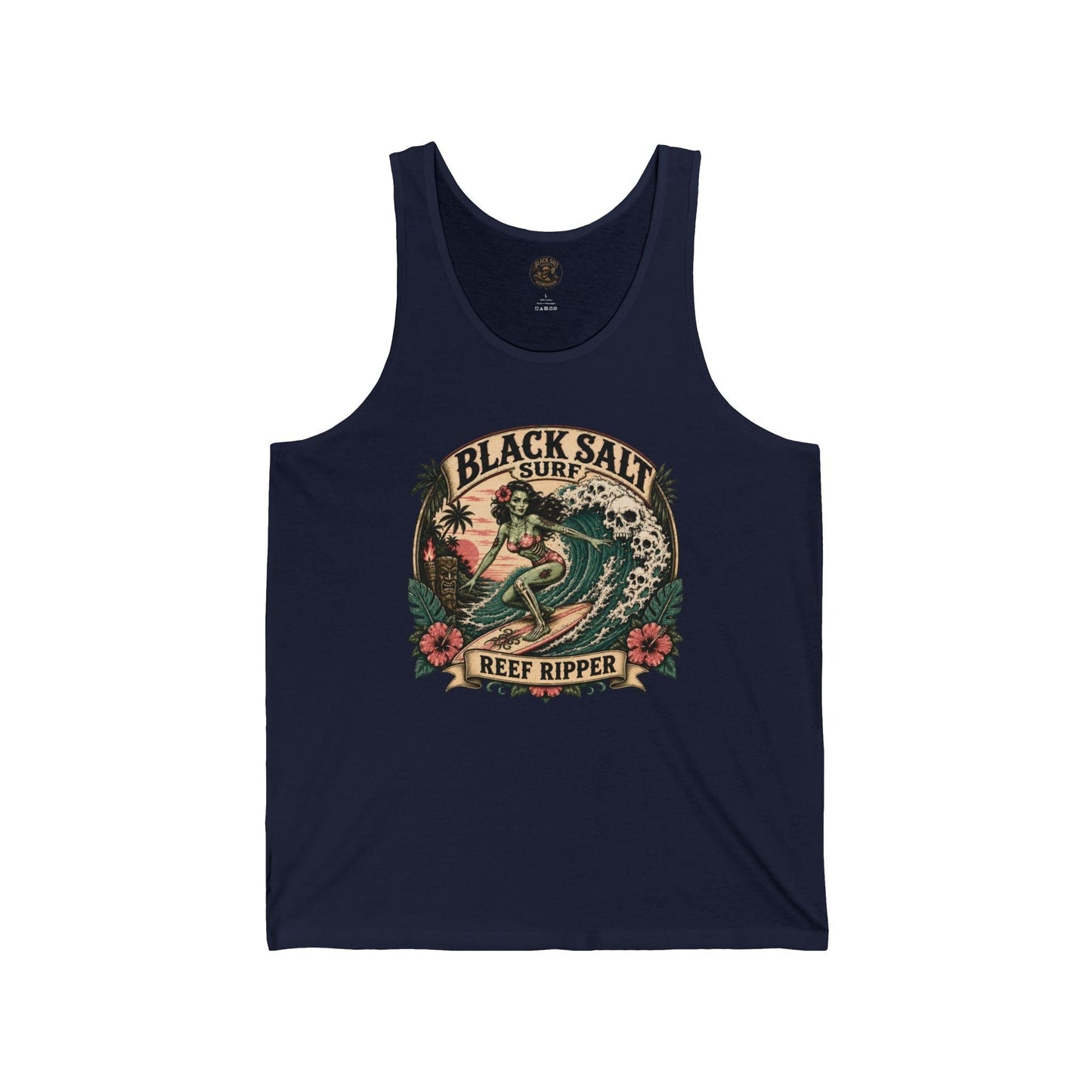 Reef Ripper Jersey Tank – Black Salt Surf Men’s Graphic Tank