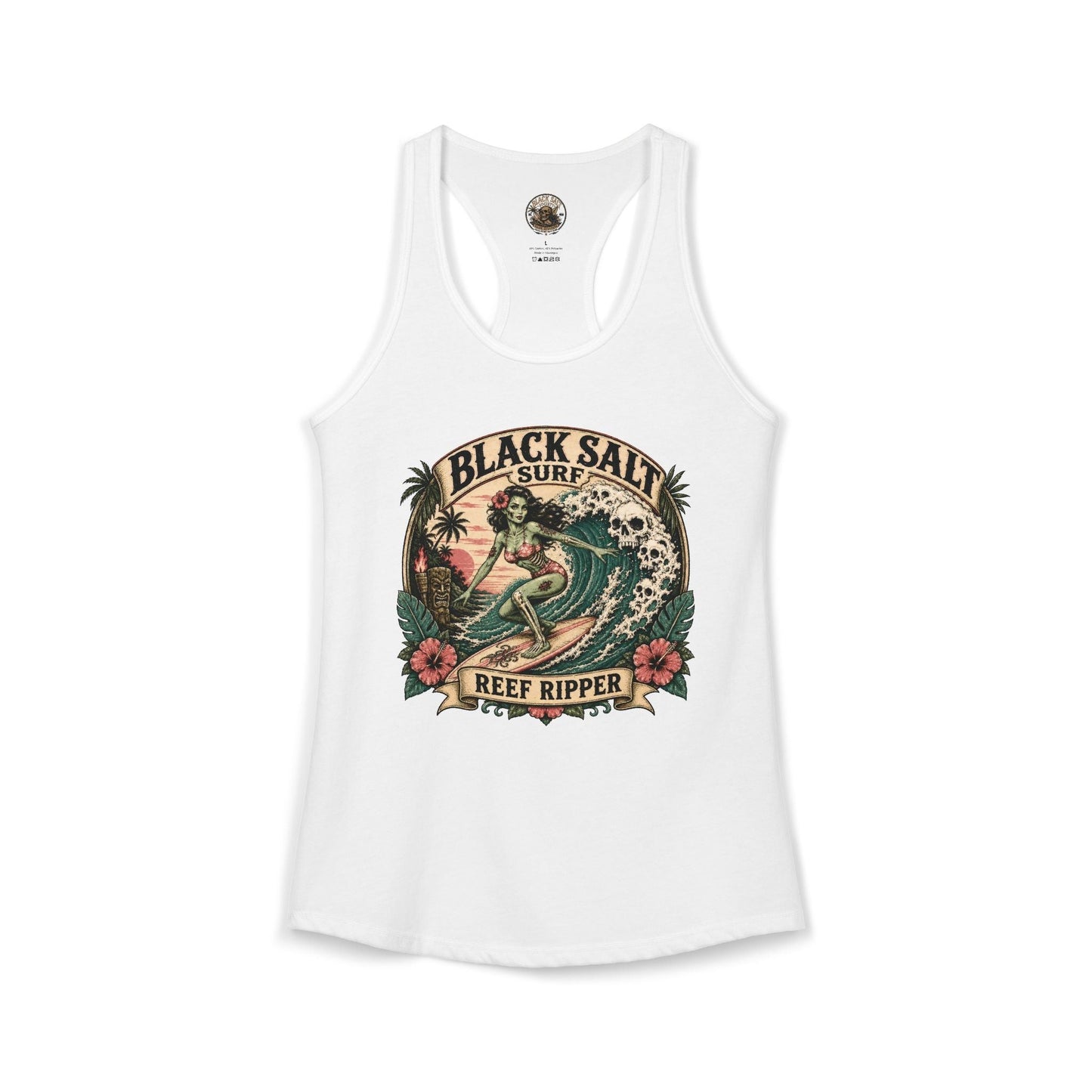 Reef Ripper Racerback Tank – Black Salt Surf Women’s Graphic Tank