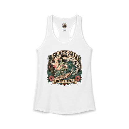Reef Ripper Racerback Tank – Black Salt Surf Women’s Graphic Tank