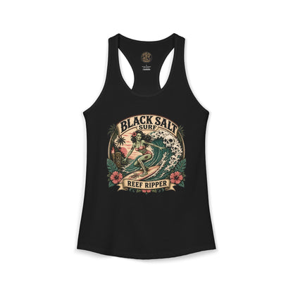 Reef Ripper Racerback Tank – Black Salt Surf Women’s Graphic Tank
