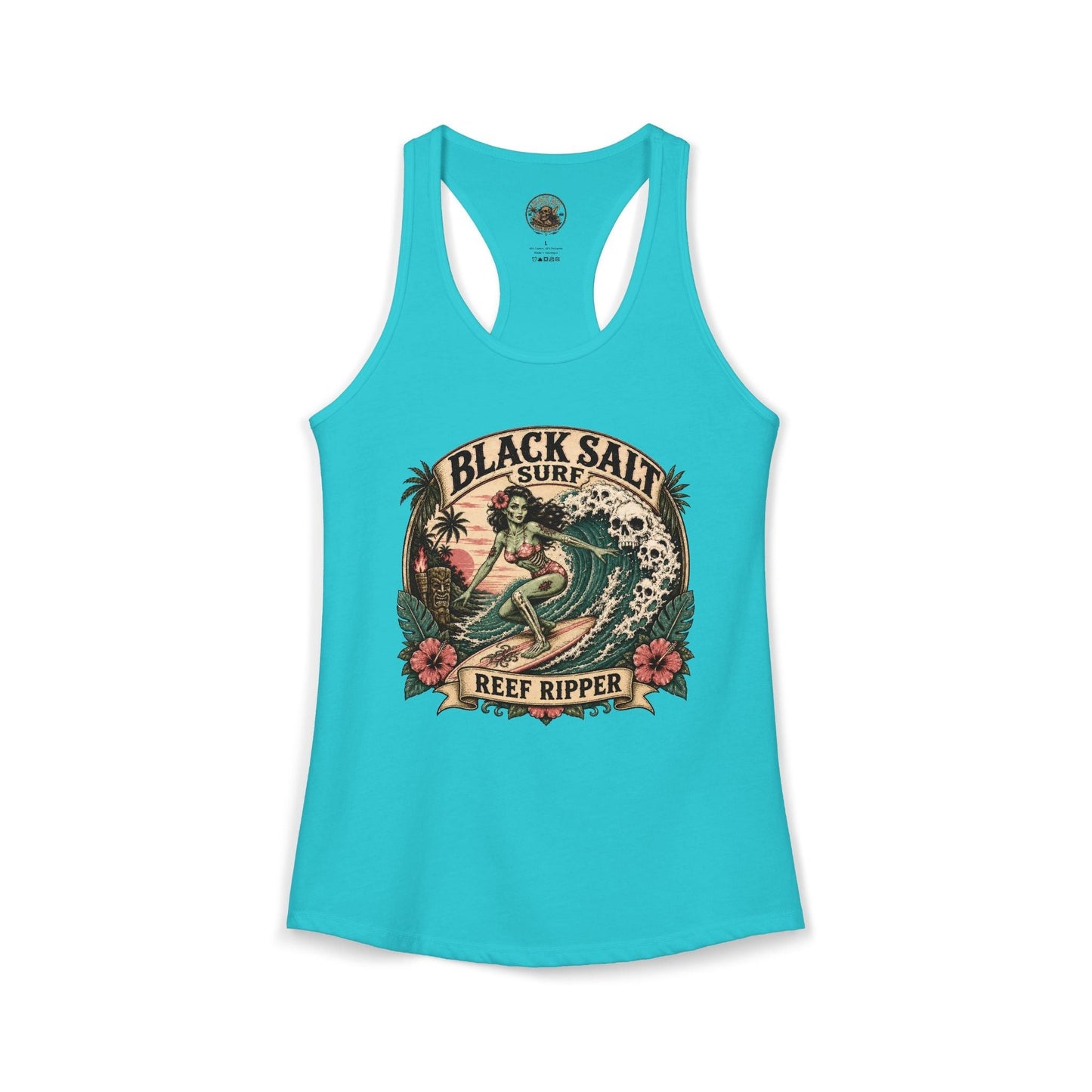 Reef Ripper Racerback Tank – Black Salt Surf Women’s Graphic Tank