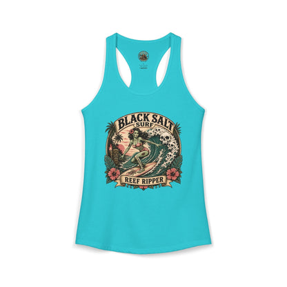 Reef Ripper Racerback Tank – Black Salt Surf Women’s Graphic Tank