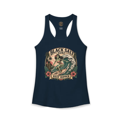 Reef Ripper Racerback Tank – Black Salt Surf Women’s Graphic Tank