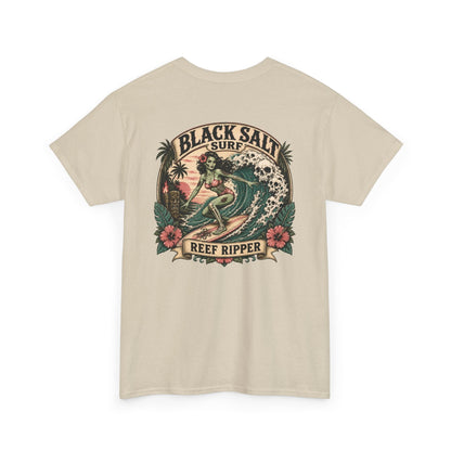 Reef Ripper Tee – Black Salt Surf Graphic T-Shirt