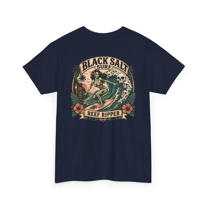 Reef Ripper Tee – Black Salt Surf Graphic T-Shirt