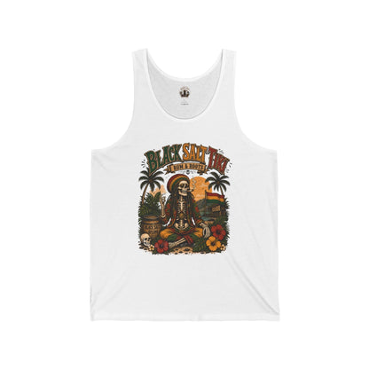 Rum & Roots Jersey Tank – Black Salt Tiki