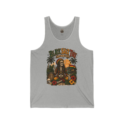Rum & Roots Jersey Tank – Black Salt Tiki