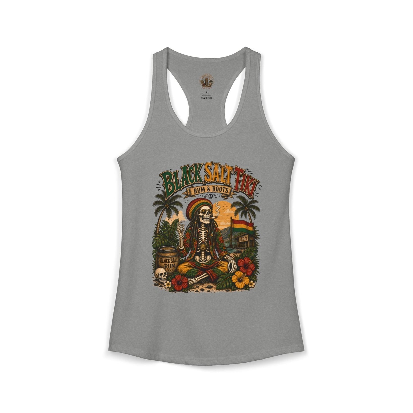 Rum & Roots Racerback Tank – Black Salt Tiki